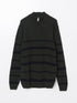 LC Waikiki Turtle Neck Long Sleeve Striped Men's Tricot Sweater